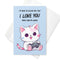 Cute Gamer Cat Valentine's Day Greeting Card